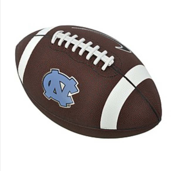 Football with UNC logo